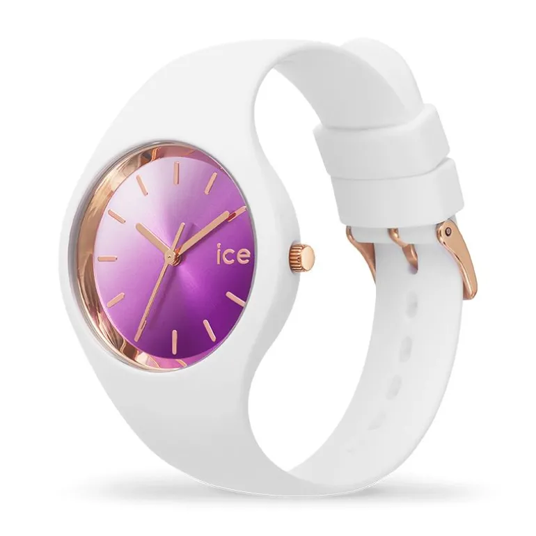 Montre Femme S ICE WATCH SUNSET Silicone Blanc