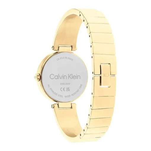 montre femme Sculptural Calvin Klein acier doré 25200309