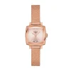 Montre Femme TISSOT LOVELY SQUARE Acier Inoxydable 316L Doré Rose T0581093345600