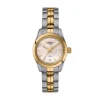 Montre Femme TISSOT PR 100 LADY SMALL Acier 316L Bicolore PVD Or Jaune