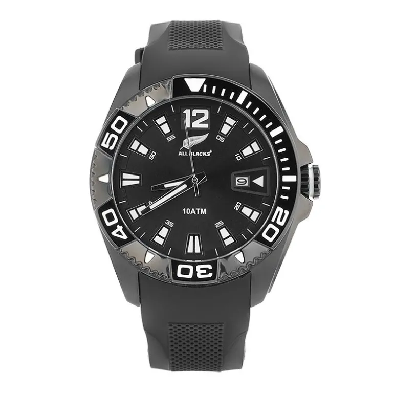 Montre Homme ALL BLACKS NOIR Silicone Noir