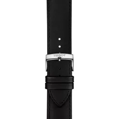 Montre homme analogique Tissot Everytime 42mm acier argenté cuir noir T1096101603100