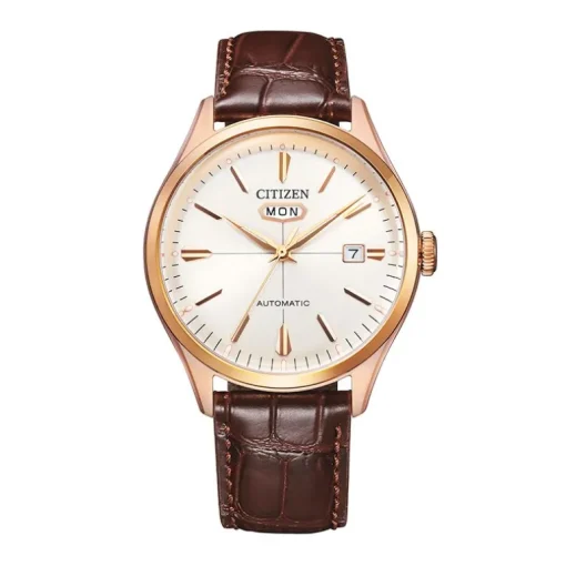 Montre Homme Automatique CITIZEN CRYSTAL SEVEN MECHANICAL Cuir Brun