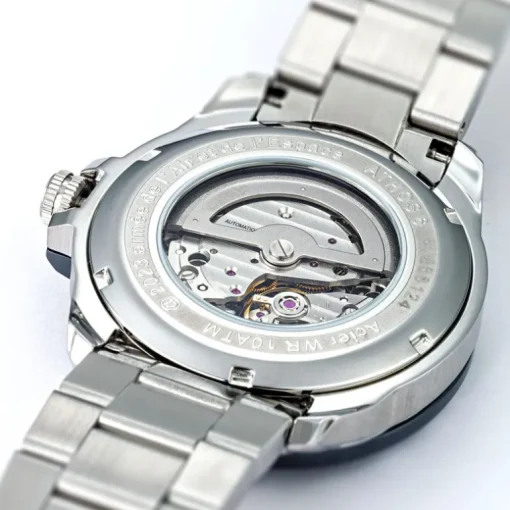 Montre Homme Automatique Athos 6 Patrouille de France Acier Argenté 668124