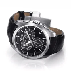 Montre Homme Chronograph Tissot Couturier Cuir Noir T0356171605100