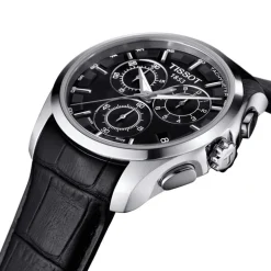 Montre Homme Chronograph Tissot Couturier Cuir Noir T0356171605100