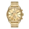 Montre Homme Chronographe Diesel Spiked Acier Doré DZ4608
