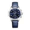 Montre Homme Chronographe EDEN PARK FRENCH FLAIR CLUB Cuir Bleu