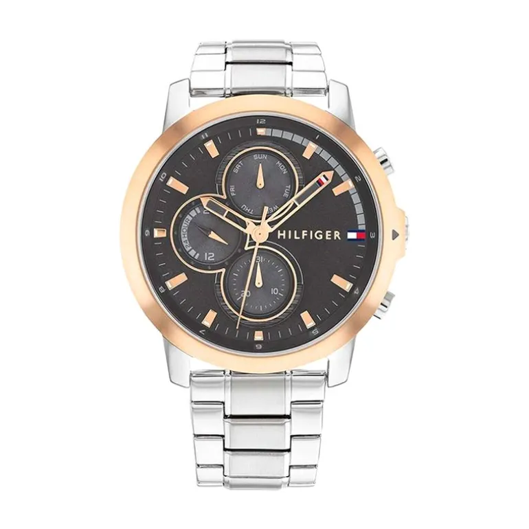 Montre Homme Chronographe TOMMY HILFIGER JAMESON Acier Argenté