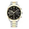 Montre Homme Chronographe TOMMY HILFIGER MATTHEW Acier Bicolore Argenté et Doré