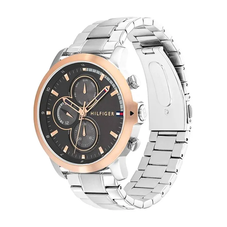 Montre Homme Chronographe TOMMY HILFIGER JAMESON Acier Argenté