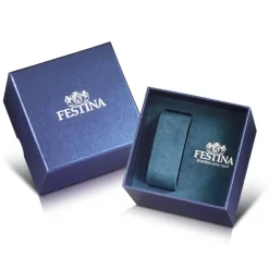 montre homme chronographe festina acier argenté