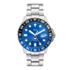 Montre Homme FOSSIL Blue GMT en acier inoxydable FS5991