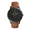 Montre homme FOSSIL MINIMALIST Cuir Marron