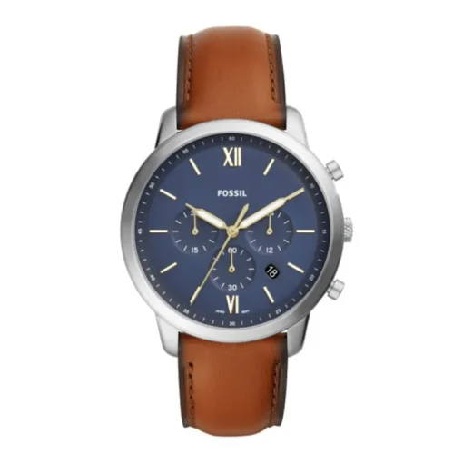 Montre homme FOSSIL NEUTRA chronographe Cuir Marron