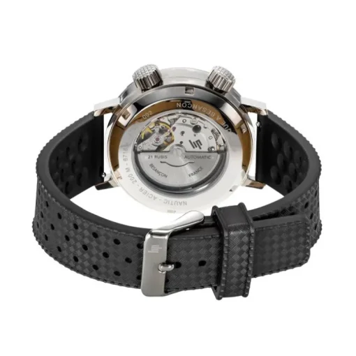 Montre Homme Lip Grande Nautic-Océan 41 MM Silicone Noir 671854