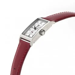 montre homme LIP T18 cuir rouge