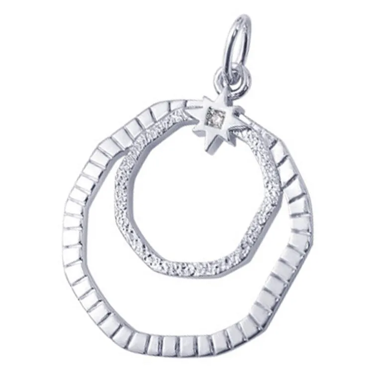 Pendentif Femme LES CADETTES LES CUMULABLES Laiton Argenté