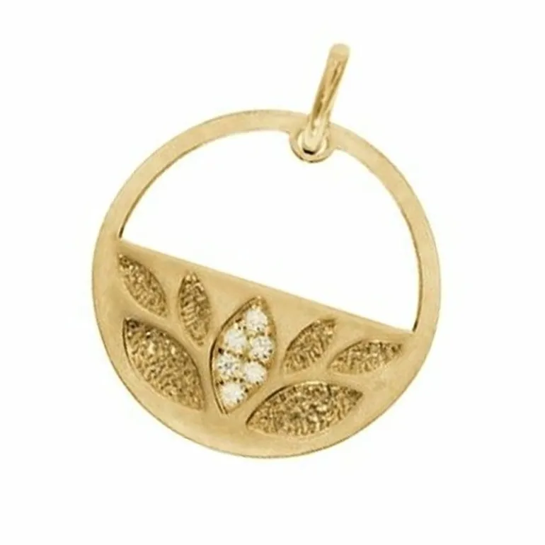 Pendentif Femme LES CADETTES NÉNUPHAR PRÉCIEUSE Laiton Doré