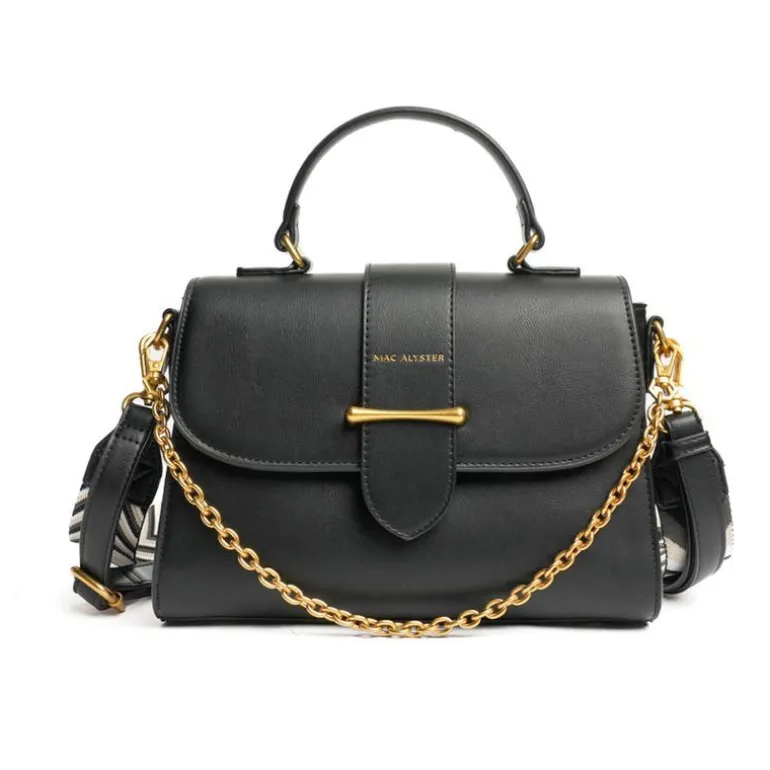 Sac Femme Porté Main et Badouillère Mac Alyster Désinvolte Noir MS-552-01