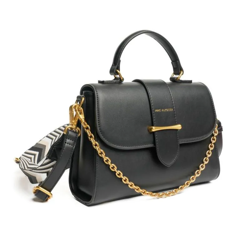 Sac Femme Porté Main et Badouillère Mac Alyster Désinvolte Noir MS-552-01