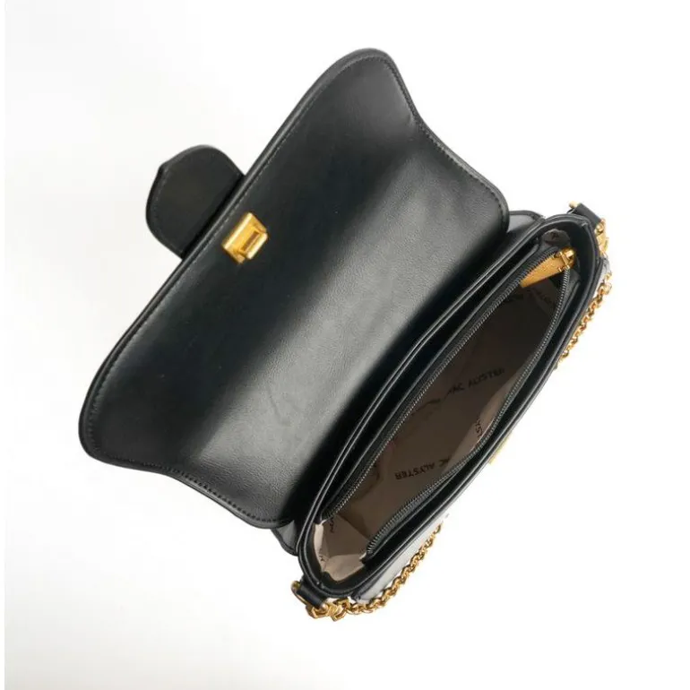 Sac Femme Porté Main et Badouillère Mac Alyster Désinvolte Noir MS-552-01